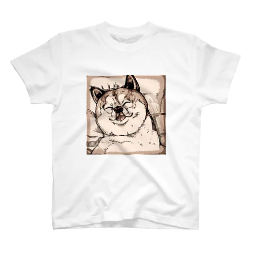 柴犬 (眠) スタンダードTシャツ