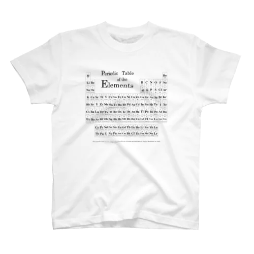 理数系グッズ 元素周期表Tシャツ スタンダードTシャツ