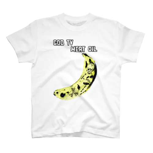 GOD TV MEAT OIL Regular Fit T-Shirt