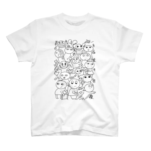 わたしはわたし　すきかってちゃん　モノトーン Regular Fit T-Shirt