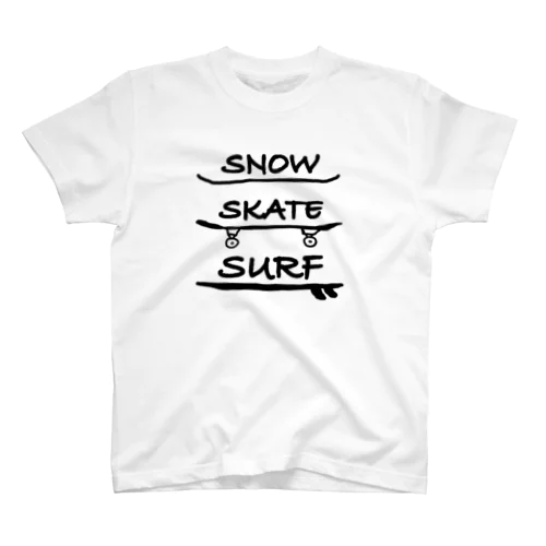 Snow Skate Surf Regular Fit T-Shirt