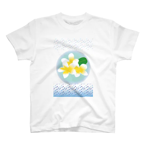 常夏のトロピカルな花プルメリア Regular Fit T-Shirt