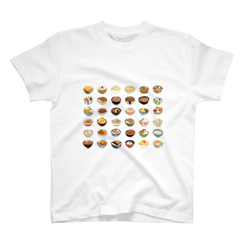 丼がドーン スタンダードTシャツ