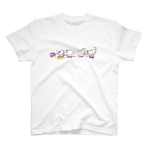 こぶたぬきつねこ Regular Fit T-Shirt