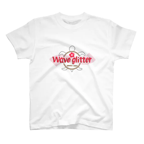 Wave glitter(亀、P) Regular Fit T-Shirt