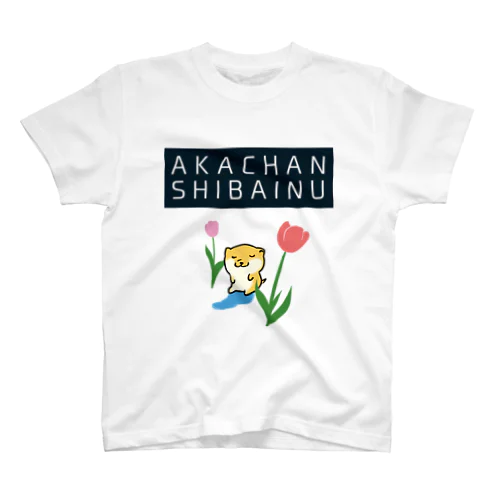 AKACHANSHIBAINU／赤ちゃん柴犬 スタンダードTシャツ