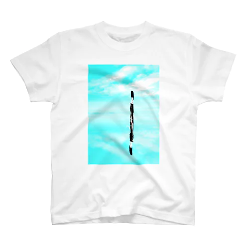 塩湖に立つ猫 スタンダードTシャツ