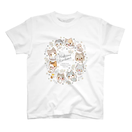 らくがき風-2019-ミモザ スタンダードTシャツ