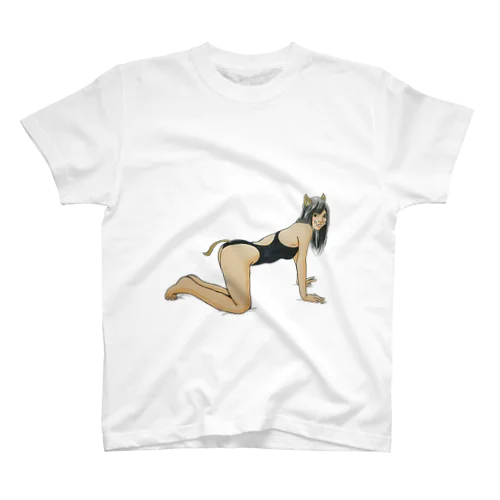 猪突猛進子 スタンダードTシャツ