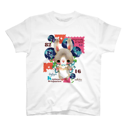 うさぎスタンプ Regular Fit T-Shirt