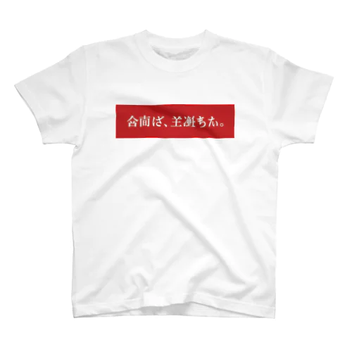 架空日本語／red Regular Fit T-Shirt