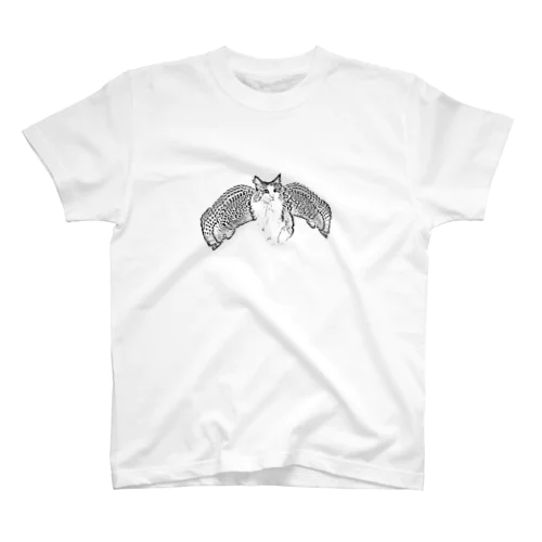 ネコミミズク－モノクロ Regular Fit T-Shirt