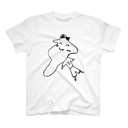 琵琶子モノクロ Regular Fit T-Shirt