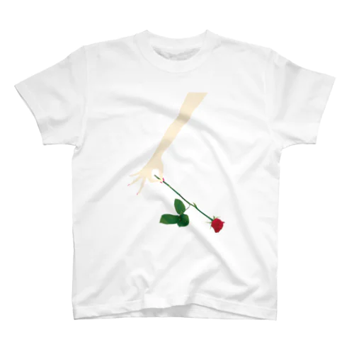 薔薇と手 Regular Fit T-Shirt