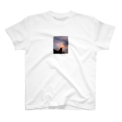 sunset cat Regular Fit T-Shirt