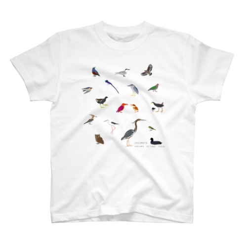 しまのなかま鳥類16（正方形展開） Regular Fit T-Shirt