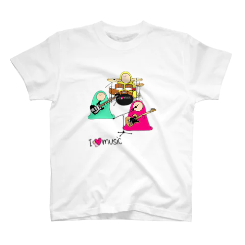 I LOVE MUSIC - アイラヴミュージック バンドVer. スタンダードTシャツ