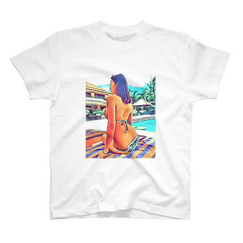 summer girl&ロゴ スタンダードTシャツ