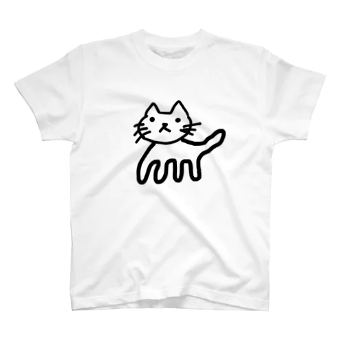 潰すぞ猫（透過） Regular Fit T-Shirt