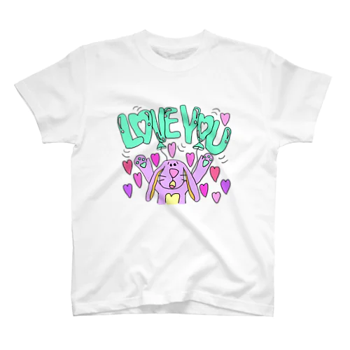 LOVE YOU Bunny Regular Fit T-Shirt