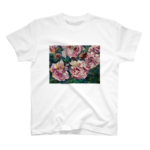 油彩-薔薇- Regular Fit T-Shirt