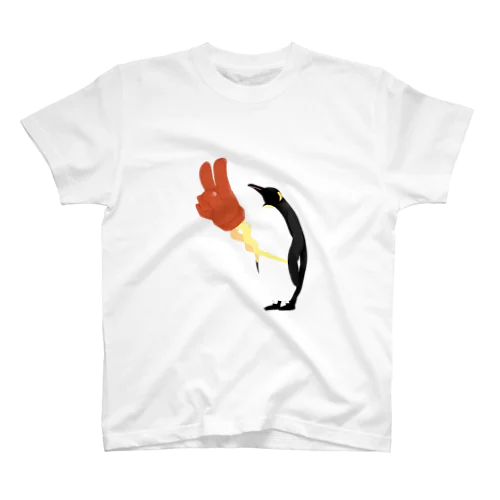 つぶやきペンギンのペン太　～チョキパンチ～ スタンダードTシャツ