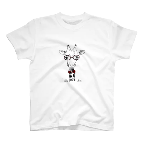 I like giraffes. But…(RED) Regular Fit T-Shirt