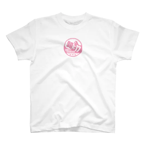 NINETY⇄SEVENTEEN(丸ロゴ・PINK) Regular Fit T-Shirt