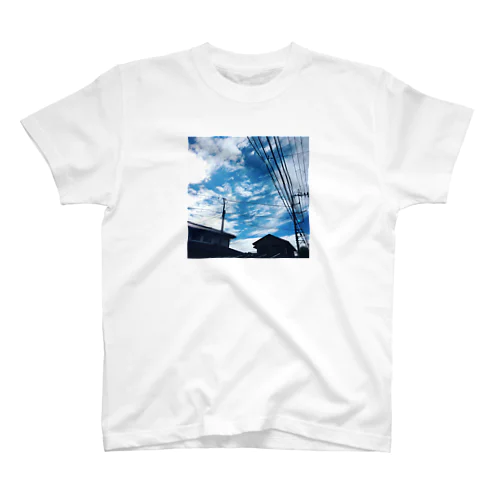 電線のある風景 Regular Fit T-Shirt