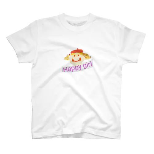 happy girl Regular Fit T-Shirt