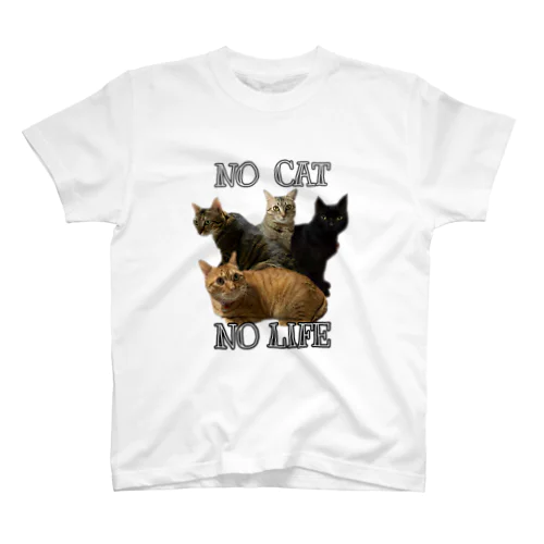 NO CAT NOLIFE スタンダードTシャツ