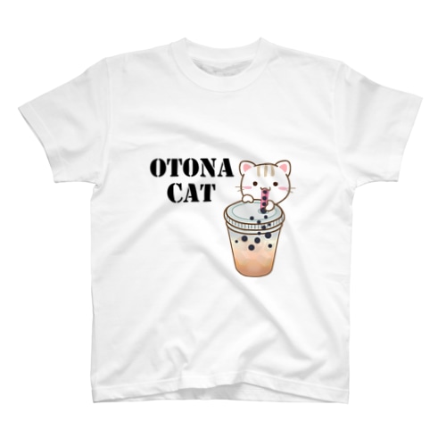 タピる大人のためのねこ Regular Fit T-Shirt