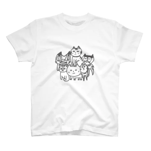 ヤバそうな猫集団 スタンダードTシャツ