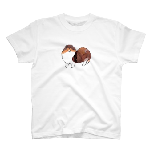 ちら見シェルティ Regular Fit T-Shirt