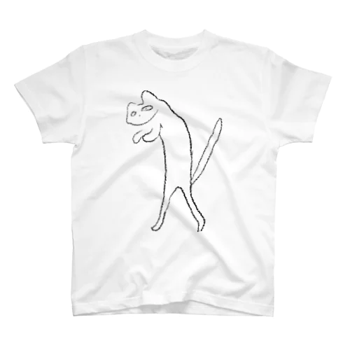 二足歩行の猫 スタンダードTシャツ
