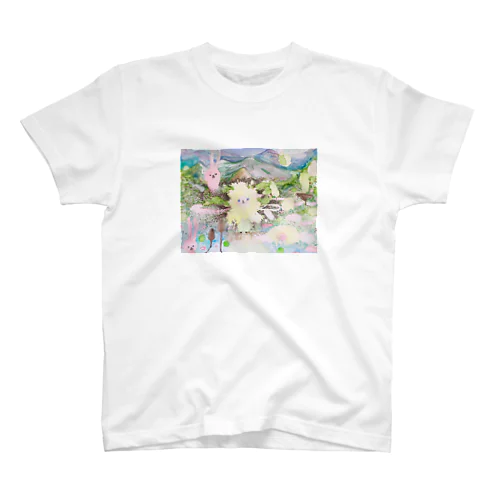 やまがたひつじがヤマヤマいるところ Regular Fit T-Shirt