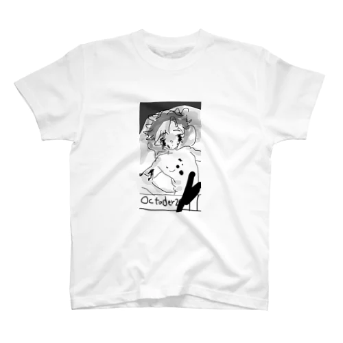 白黒絵　かわいい　イラスト Regular Fit T-Shirt