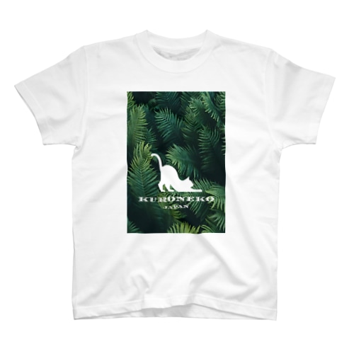 黒猫プリント　tシャツ Regular Fit T-Shirt