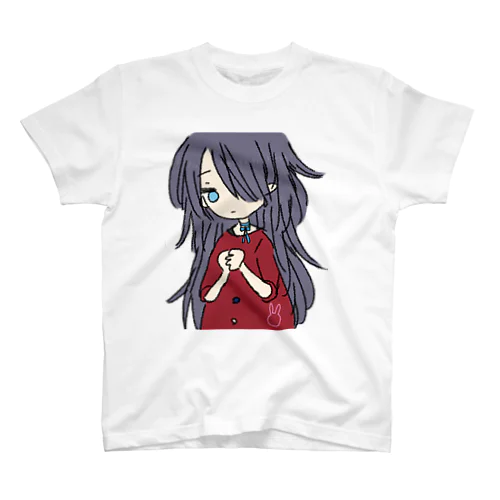 片目の女の子 スタンダードTシャツ