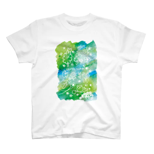 ウゲロ空間・青緑 Regular Fit T-Shirt