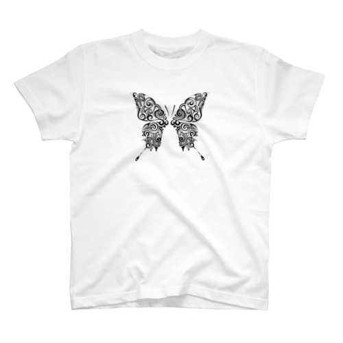 Butterfly (Black) Regular Fit T-Shirt