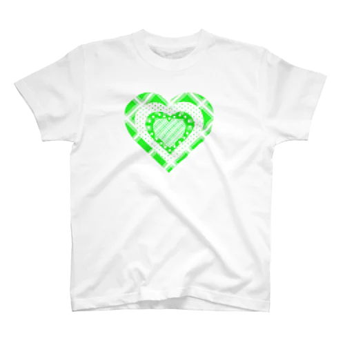 ライトグリーンハート Regular Fit T-Shirt