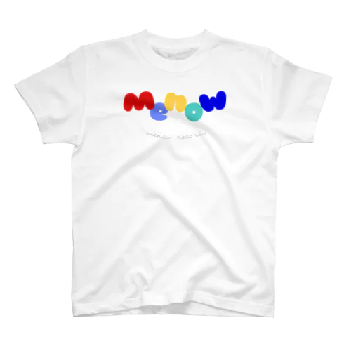 menow records スタンダードTシャツ