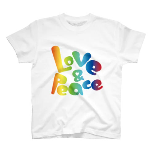 へっぽこスタジオ：Love&Peace Regular Fit T-Shirt