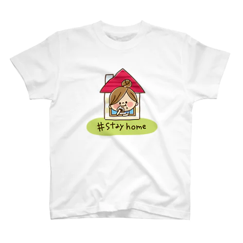 かわいい主婦の1日 StayHome Regular Fit T-Shirt