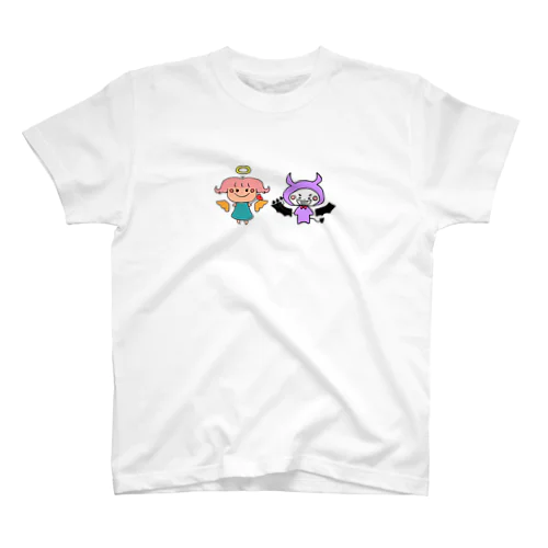 天使と悪魔 Regular Fit T-Shirt