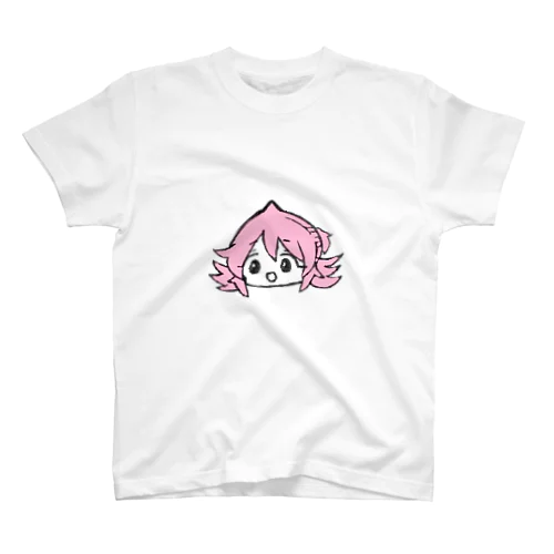 ピンク髪の女の子 スタンダードTシャツ