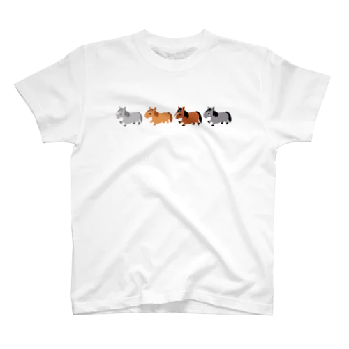 4COLOR☆馬とお散歩♪ スタンダードTシャツ