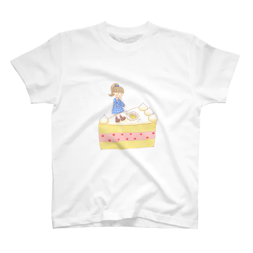 いちごケーキ(ケーキ) スタンダードTシャツ