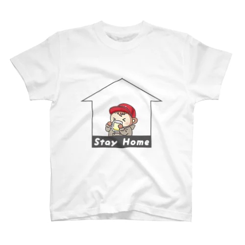 Stay Home うちで飲みましゅー Regular Fit T-Shirt